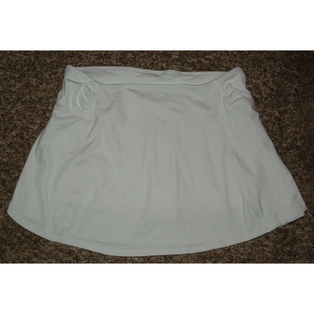 FREELY White Sz XL Soft Stretchy Pull On Athletic DEVINA Skort Pockets - Picture 5 of 9